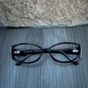 Fendi Eyeglasses Frame Black Model F863 53-15-130 001 Made In Italy Excellent